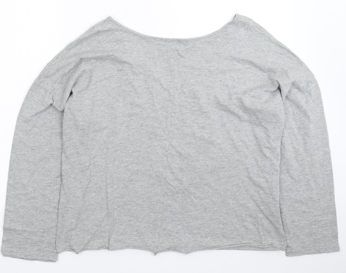 Sheilay Womens Grey   Basic T-Shirt Size L