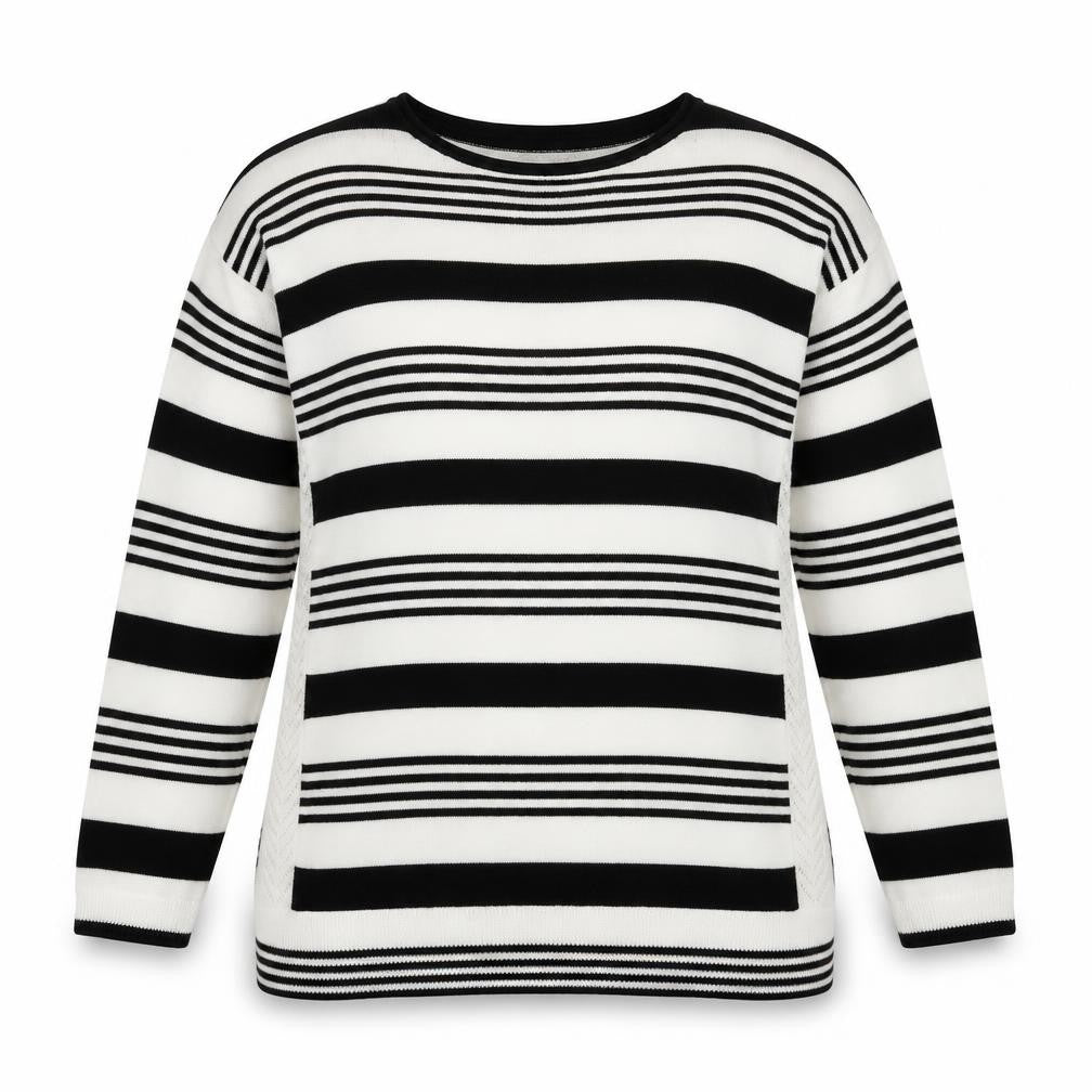 Marks & Spencer Womens Multicoloured Striped Knit Pullover Jumper Size 12