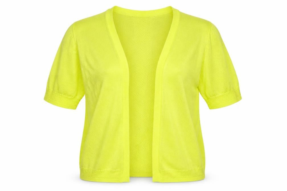 TU Womens Yellow  Knit Cardigan Jumper Size 12