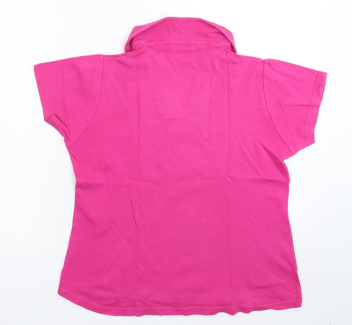 EWM Womens Pink   Basic Polo Size 16