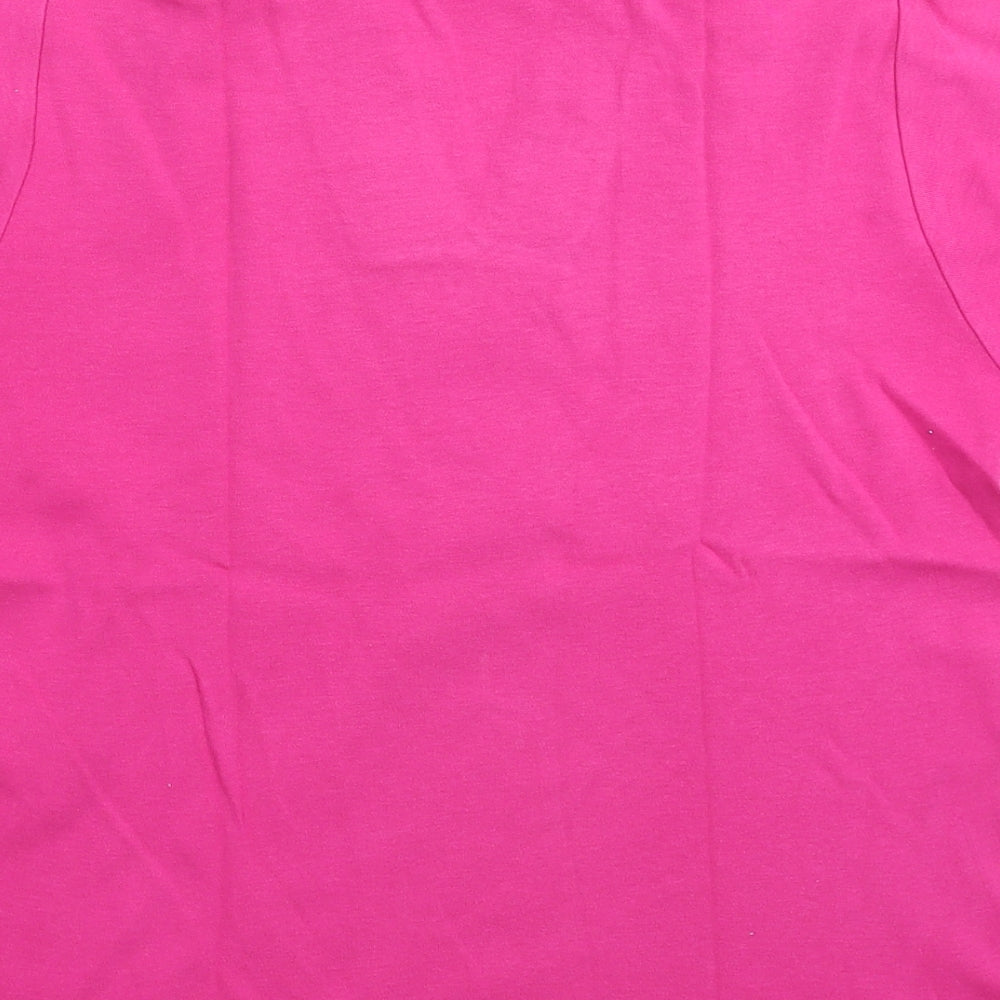 EWM Womens Pink   Basic Polo Size 16