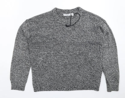 Brave Soul Womens Grey  Knit Pullover Jumper Size S