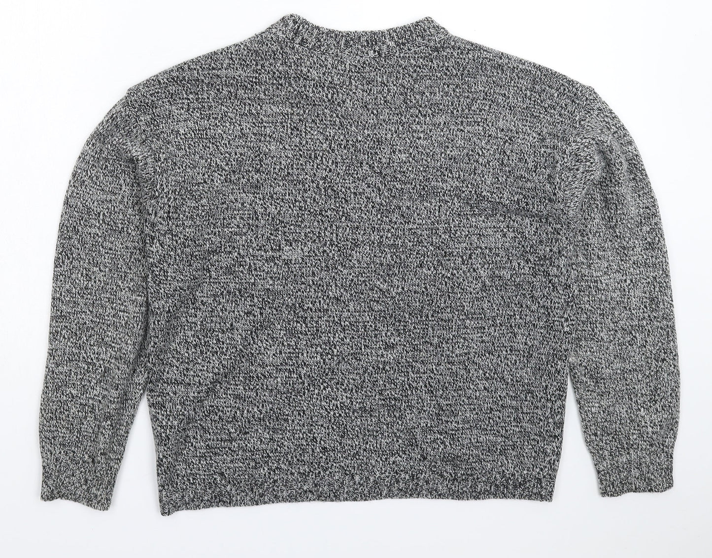 Brave Soul Womens Grey  Knit Pullover Jumper Size S