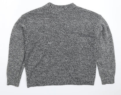Brave Soul Womens Grey  Knit Pullover Jumper Size S