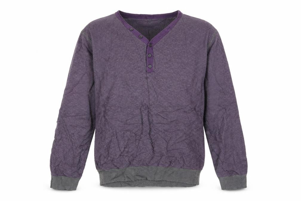 rice-37 Mens Multicoloured Striped  Pullover Jumper Size L