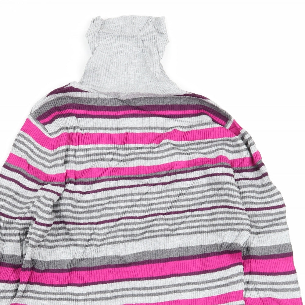 Papaya Womens Multicoloured Striped  Pullover Jumper Size 16
