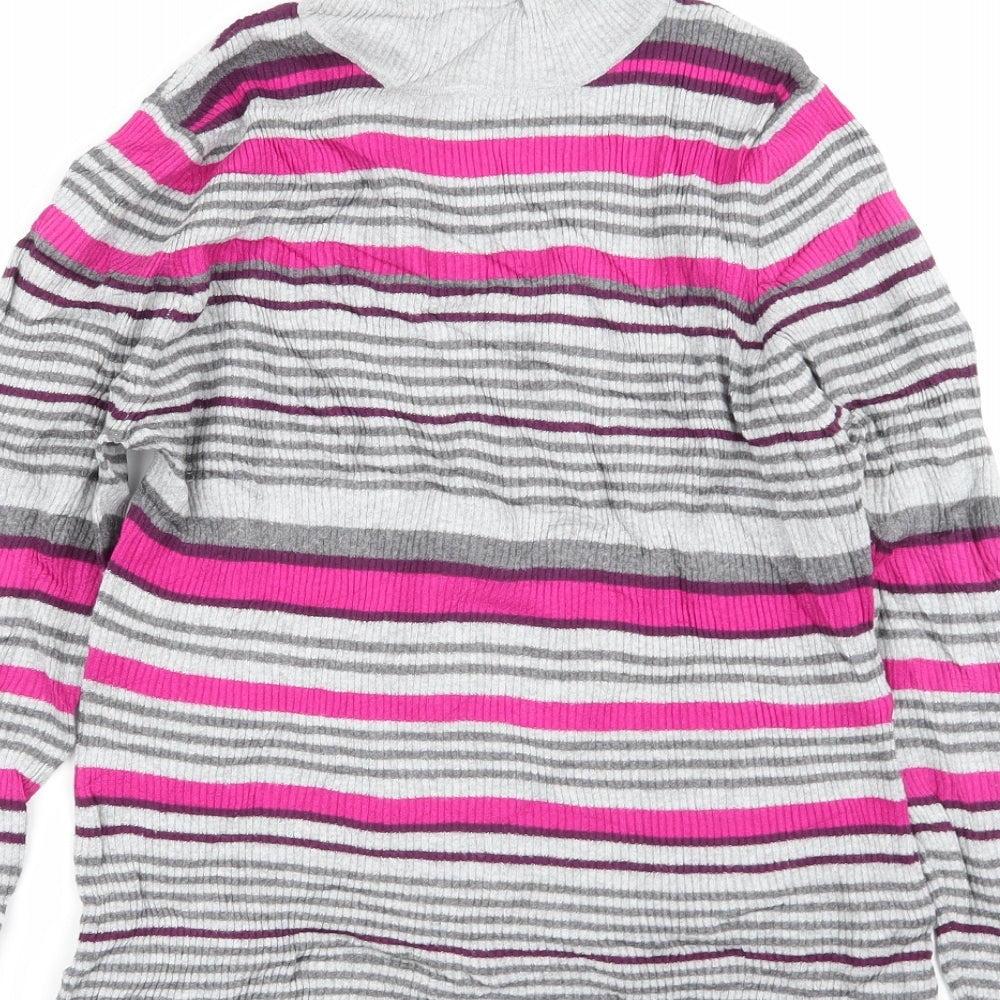 Papaya Womens Multicoloured Striped  Pullover Jumper Size 16