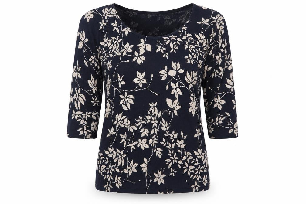 Debenhams Womens Blue Floral  Pullover Jumper Size 10