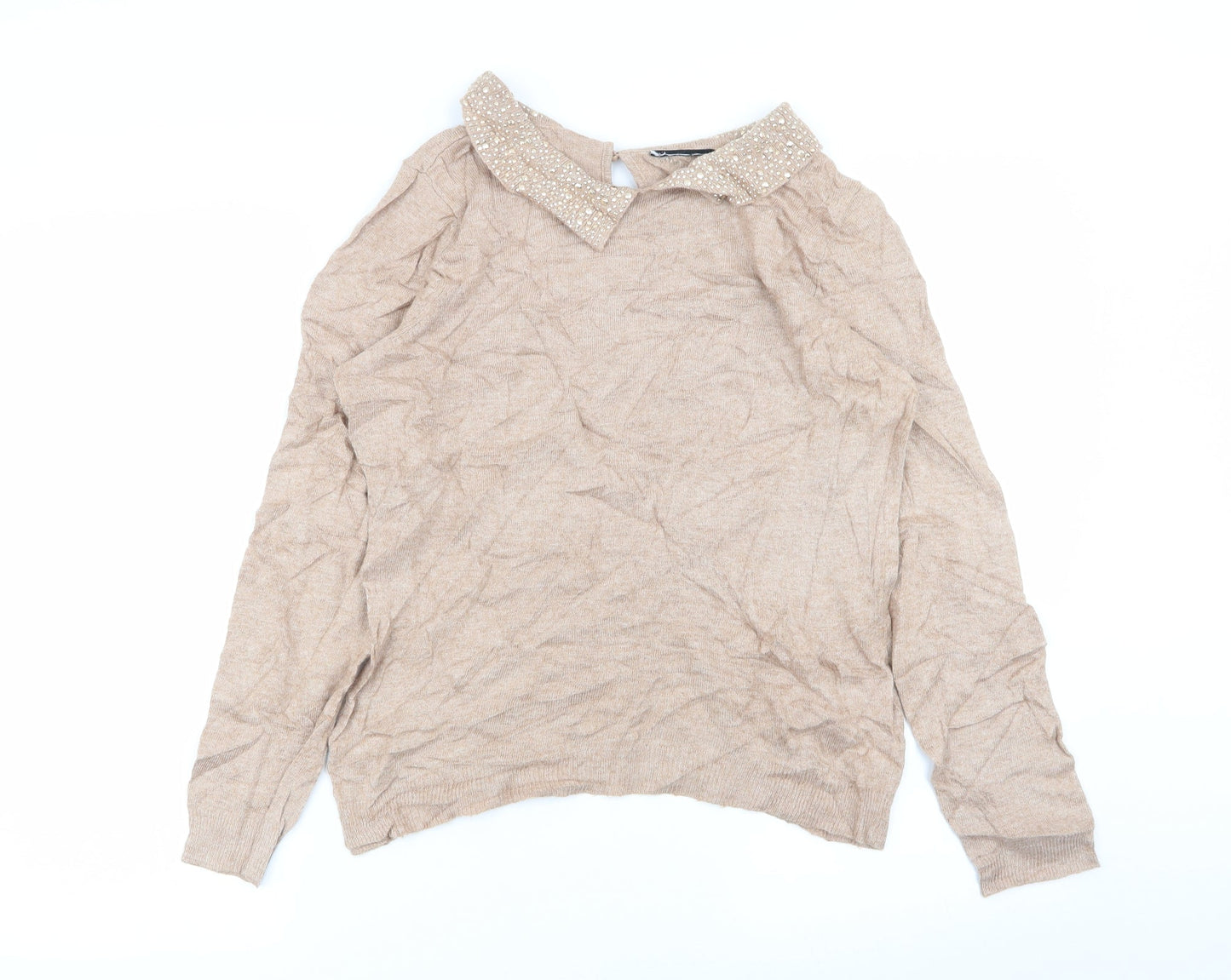 Preworn Womens Beige   Pullover Jumper Size M