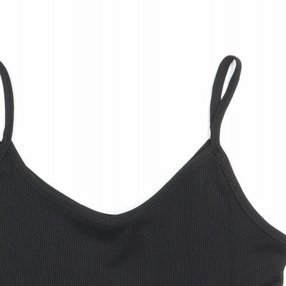 Preloved Boohoo Womens Black   Basic Tank Size 10 - Detail