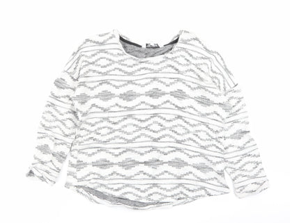 Debenhams Womens Multicoloured Geometric  Pullover Jumper Size 12