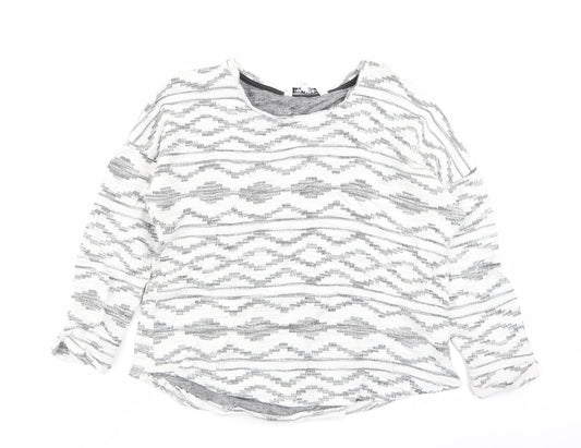 Debenhams Womens Multicoloured Geometric  Pullover Jumper Size 12