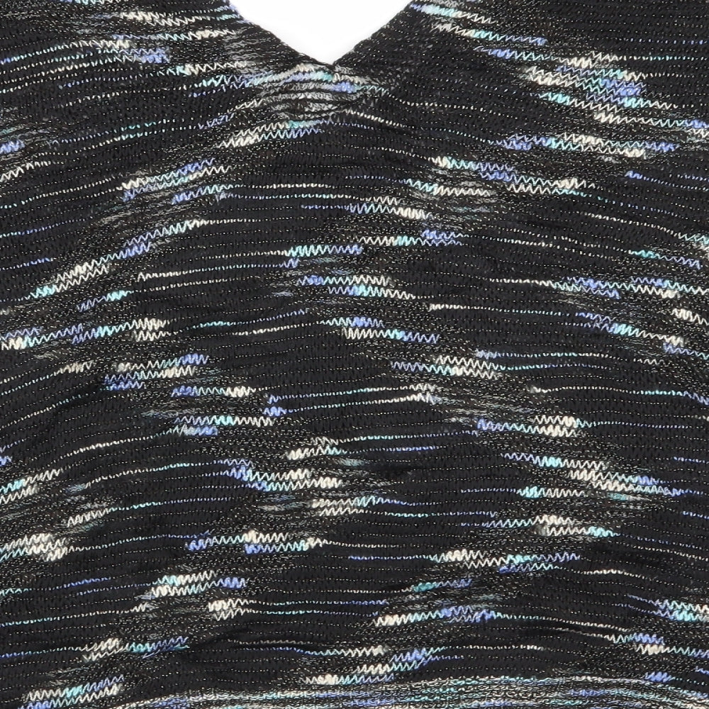 SheIn Womens Multicoloured Geometric  Pullover Jumper Size L