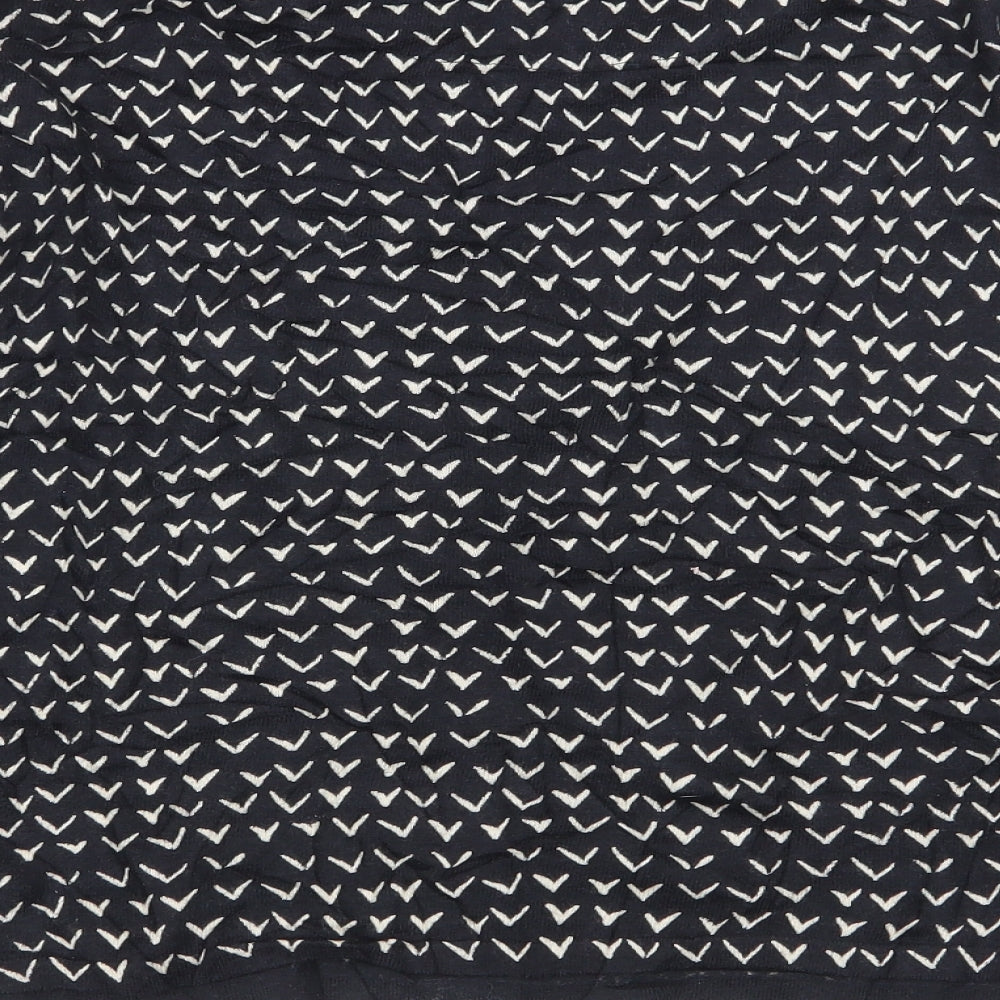 NEXT Womens Black Geometric  Pullover Jumper Size 14