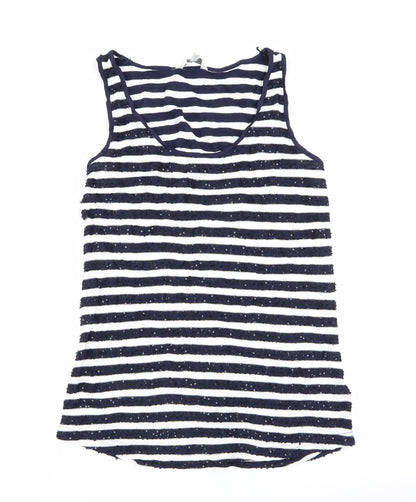 Preloved NEXT Womens Multicoloured Striped  Basic Tank Size 10 - Front