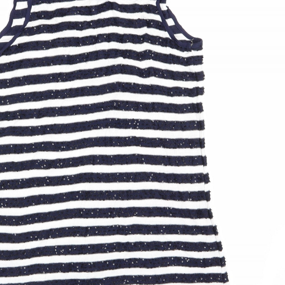 NEXT Womens Multicoloured Striped  Basic Tank Size 10