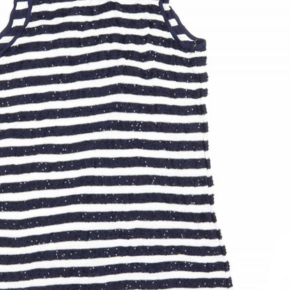 Preloved NEXT Womens Multicoloured Striped  Basic Tank Size 10 - Label