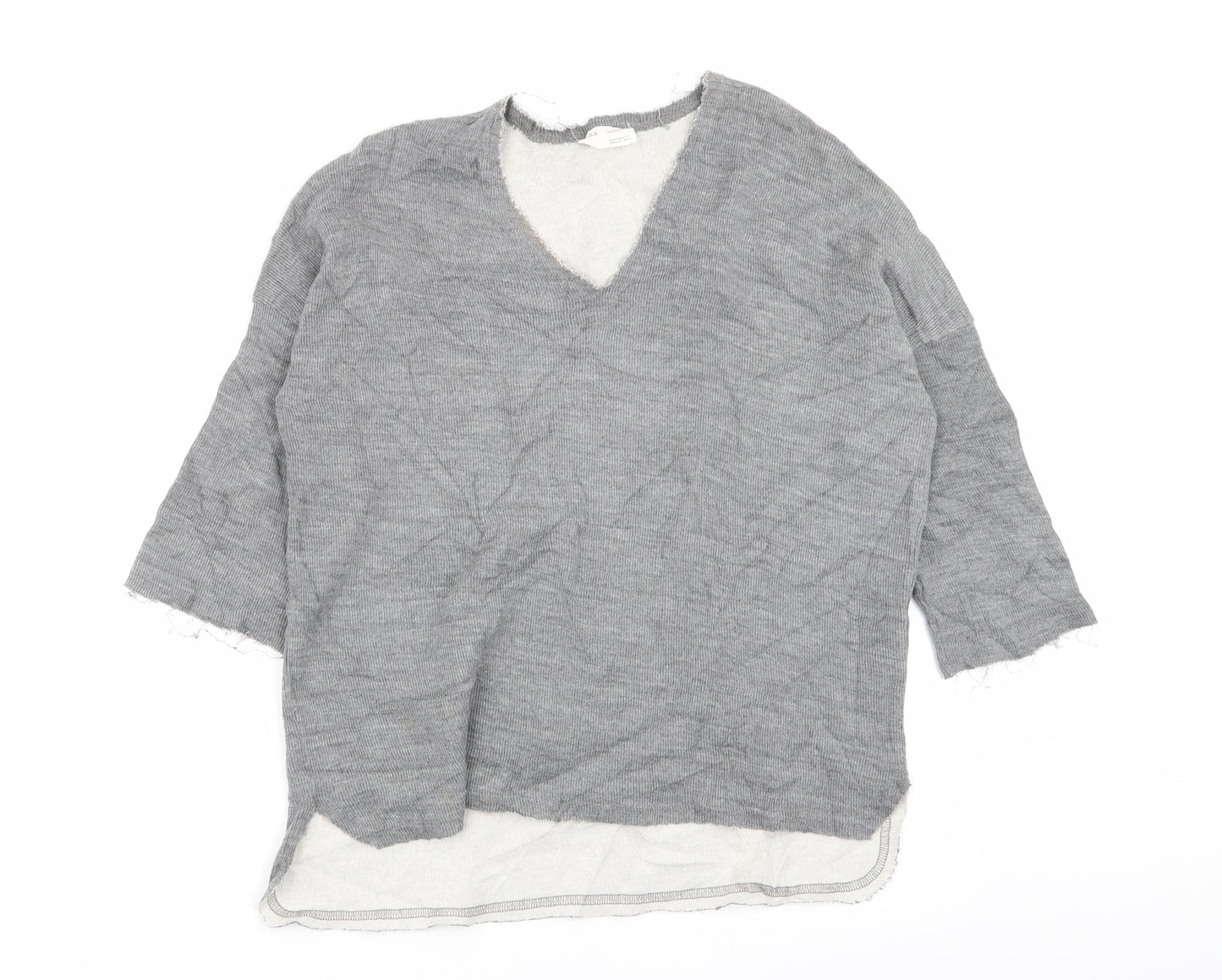 Zara Womens Grey   Pullover Jumper Size 10  - size 10-12