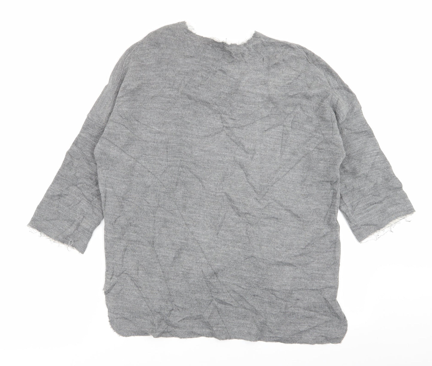 Zara Womens Grey   Pullover Jumper Size 10  - size 10-12
