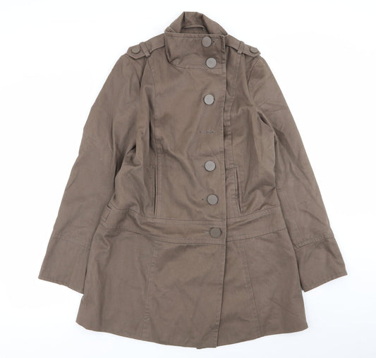 New Look Womens Brown   Overcoat Coat Size 12