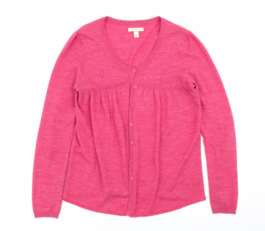 Lux Womens Red   Cardigan Jumper Size M