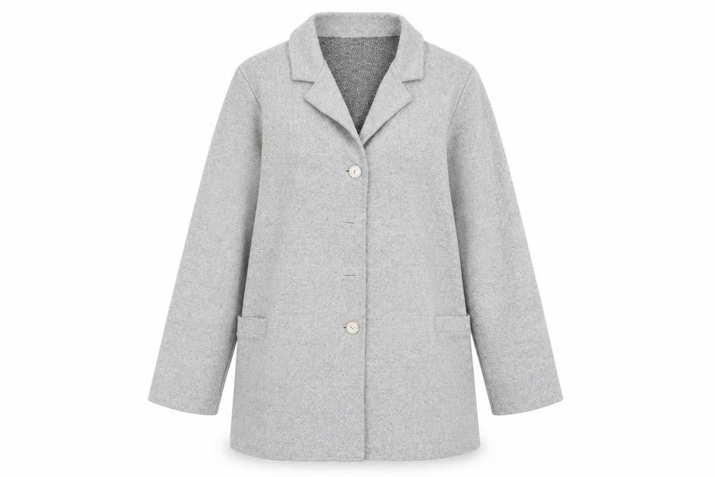 Preworn Womens Grey   Overcoat Coat Size XL