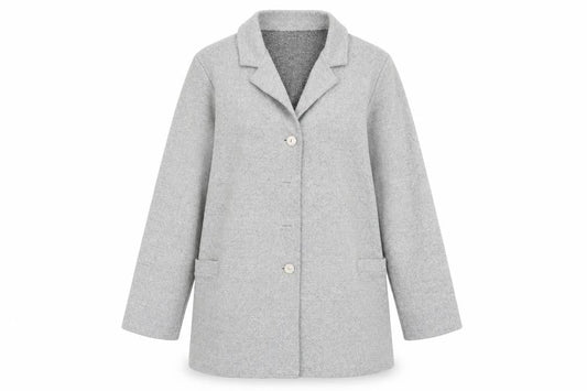 Preworn Womens Grey   Overcoat Coat Size XL
