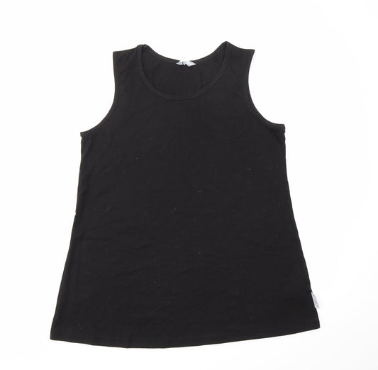 CAPSULE LESIURE Womens Black   Basic T-Shirt Size 14