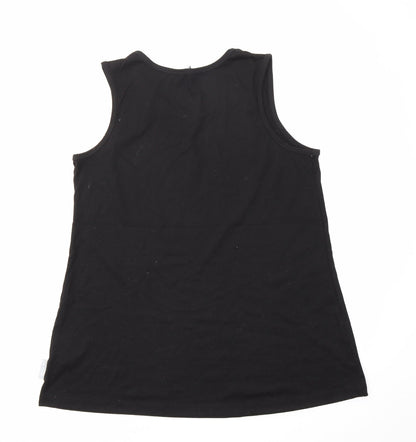 Capsule LESIURE Womens Black Basic T-Shirt Size 14