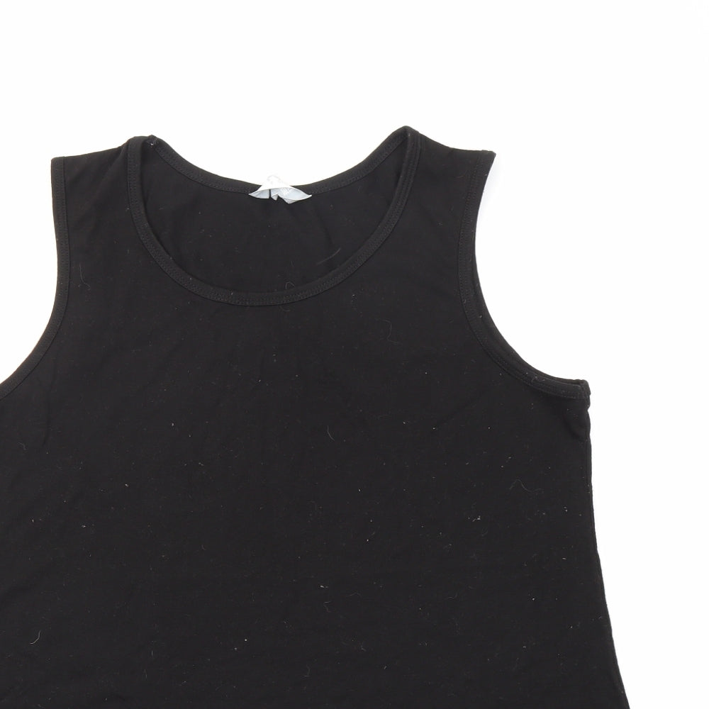 CAPSULE LESIURE Womens Black   Basic T-Shirt Size 14