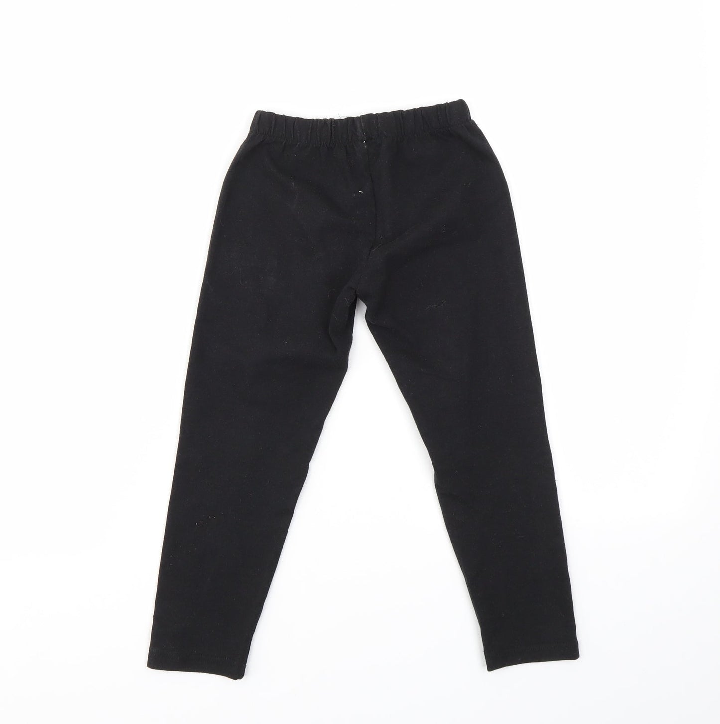 PREWORN  Girls Black Ikat  Jegging Trousers Size 4 Years
