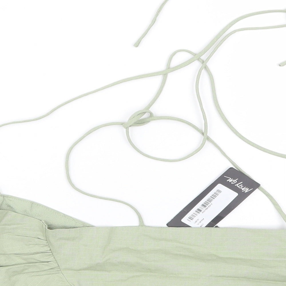 Nasty Gal Womens Green   Cropped Tank Size 6