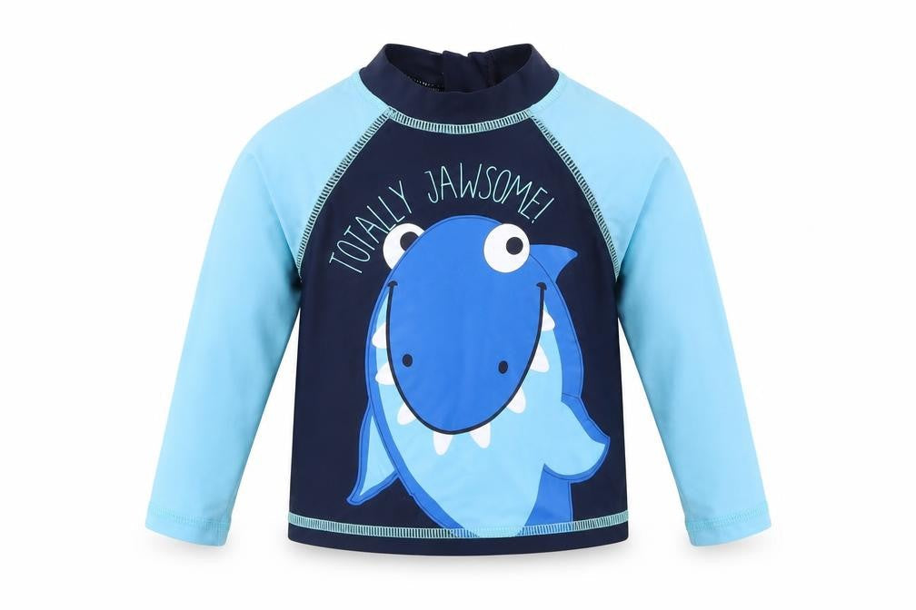 Rebel Boys Blue   Jersey T-Shirt Size 6-9 Months  - Swim Top