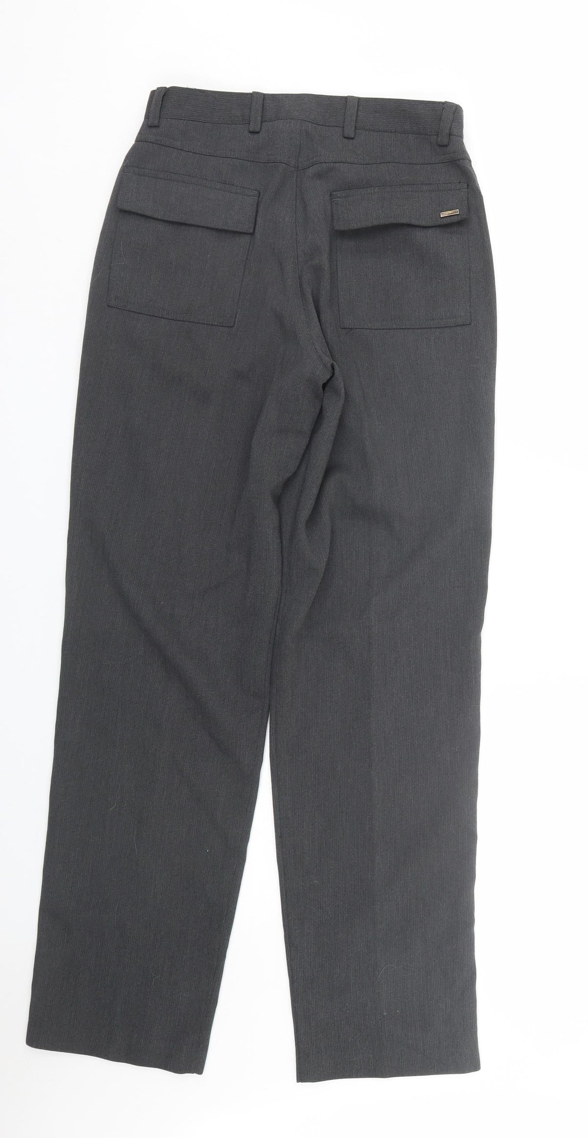 Preworn Womens Grey Striped  Trousers  Size 28 L32 in