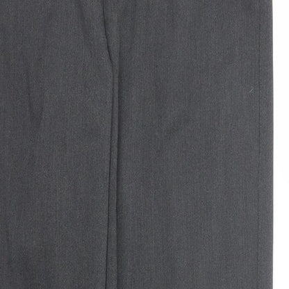 Preworn Womens Grey Striped  Trousers  Size 28 L32 in