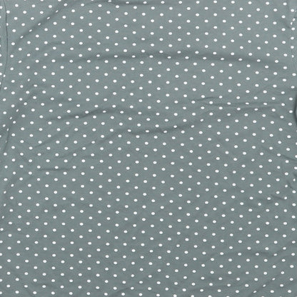 Preworn Womens Grey Polka Dot  Basic T-Shirt Size 10
