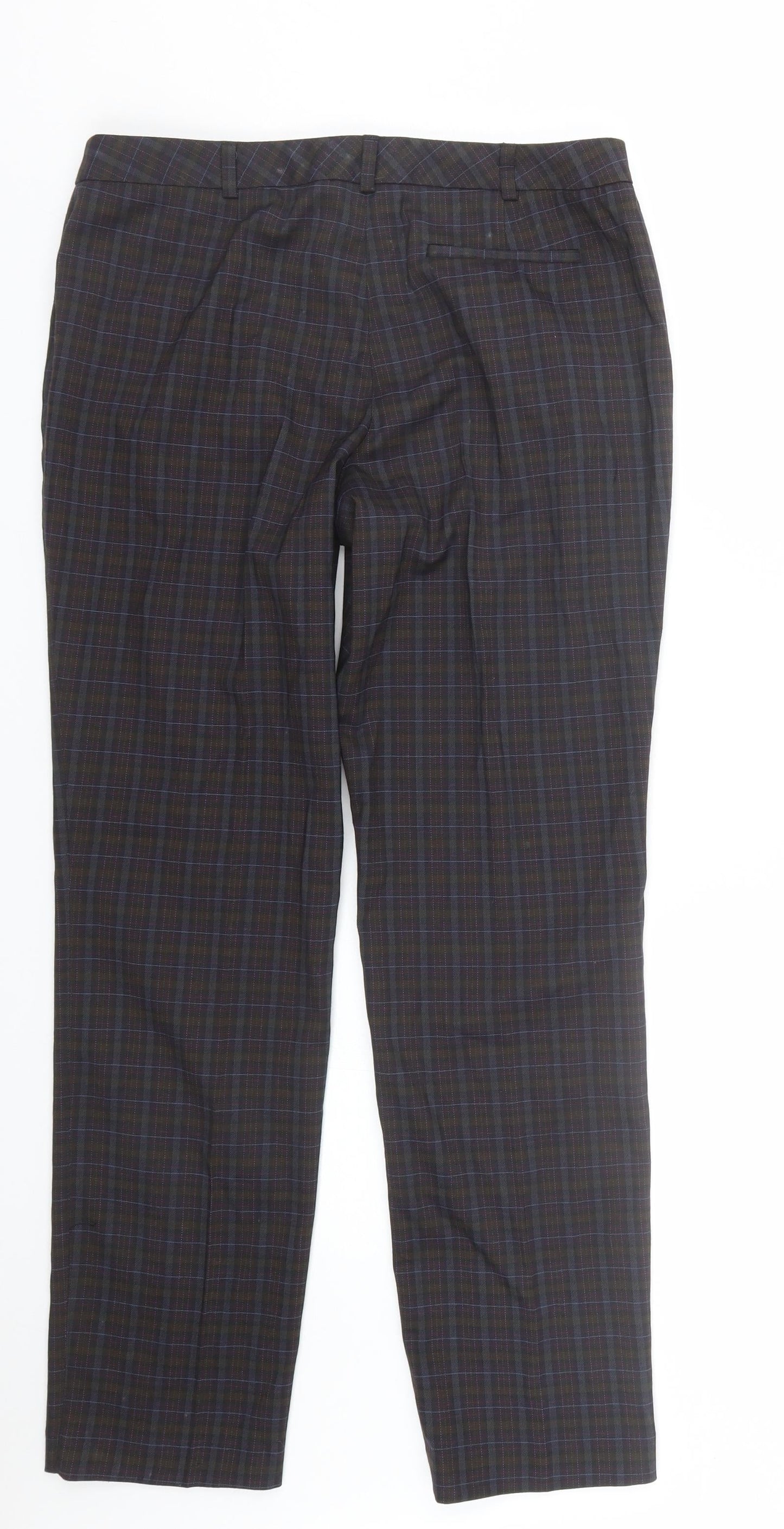 Atmosphere Womens Multicoloured Plaid  Trousers  Size 12 L27 in