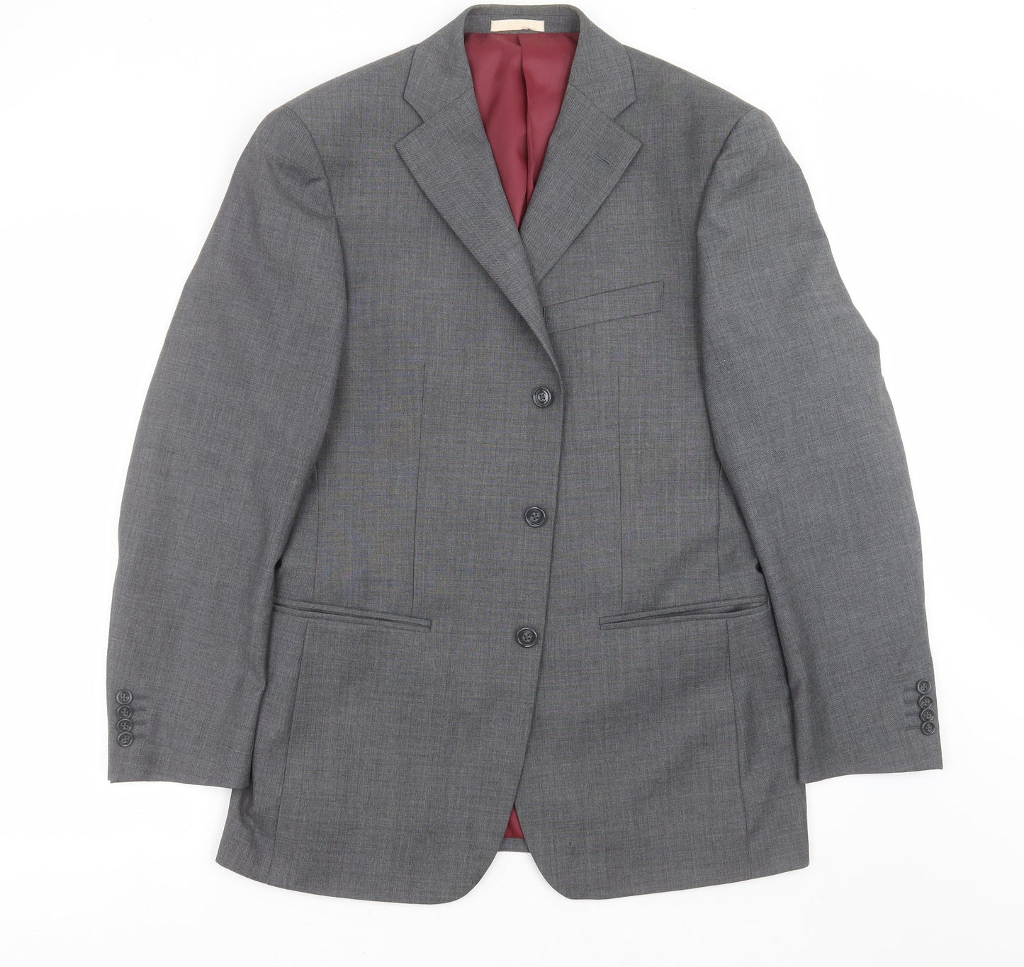 GREENWOODS Mens Grey   Jacket Suit Jacket Size 38