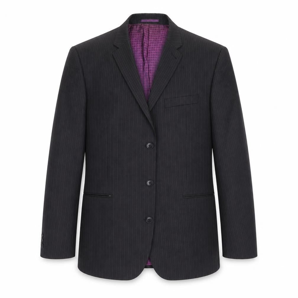 NEXT Mens Black Striped  Jacket Suit Jacket Size 42  - Tailored fit