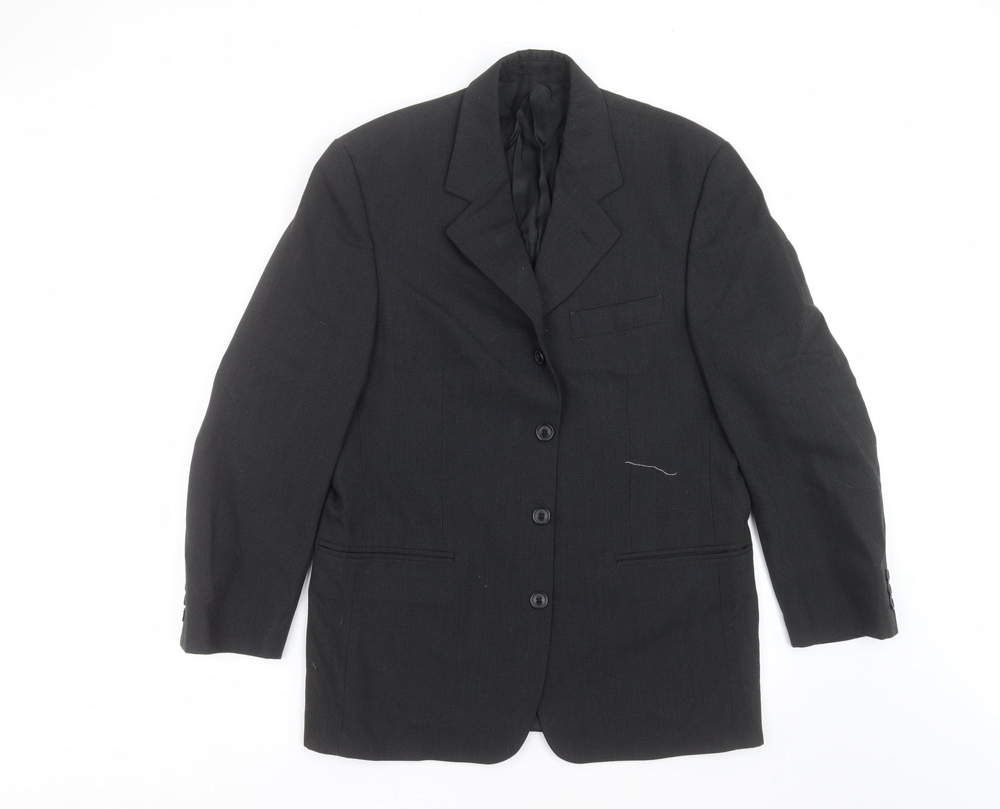 Tom English Mens Black   Jacket Suit Jacket Size 38