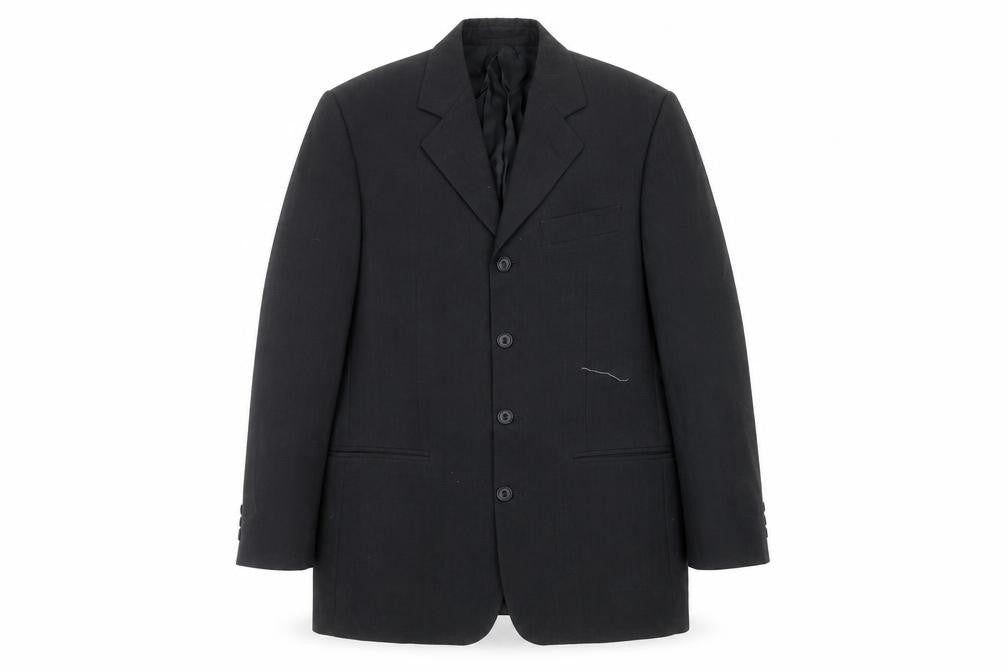 Tom English Mens Black   Jacket Suit Jacket Size 38