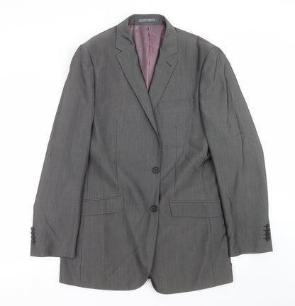 Aspen & Court Mens Grey   Jacket Suit Jacket Size 40
