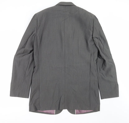 Aspen & Court Mens Grey   Jacket Suit Jacket Size 40