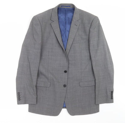 Next Mens Grey   Jacket Suit Jacket Size 40