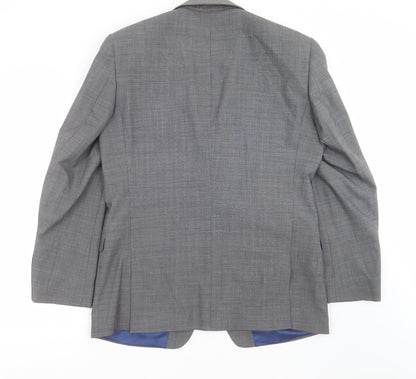 Next Mens Grey   Jacket Suit Jacket Size 40