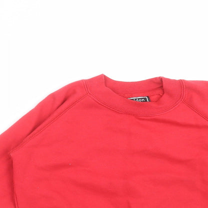 Sheldon Boys Red   Pullover Sweatshirt Size 3-4 Years  - schoolwear