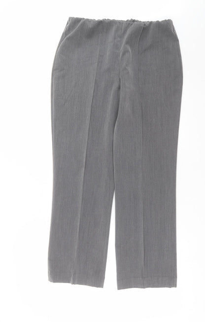 Preworn Womens Grey   Trousers  Size 12 L28 in
