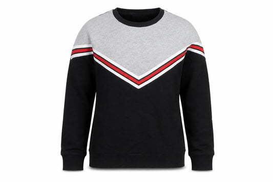 New Look Womens Black Geometric  Pullover Sweatshirt Size 10