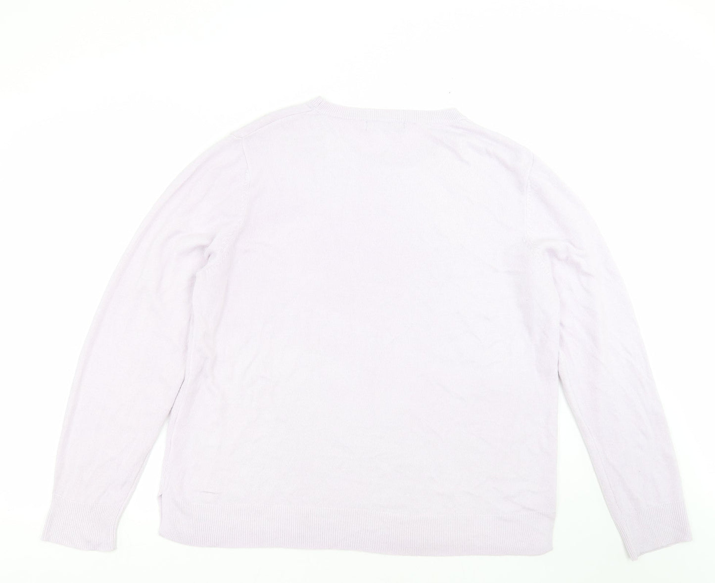 Marks and Spencer Womens Purple  Knit Pullover Jumper Size 20