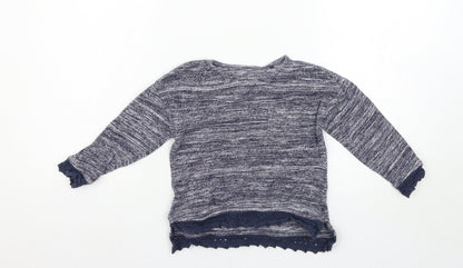 Next Girls Blue   Pullover Jumper Size 4 Years